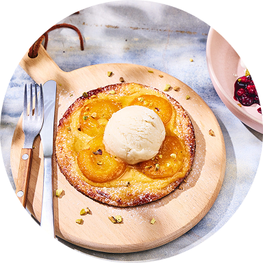 Tarte fine aux abricots rôtis