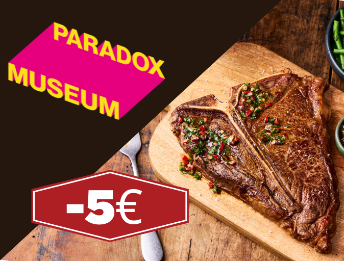 Bénéficiez de -5 € sur votre ticket d’entrée au Paradox Museum, en présentant votre addition du jour