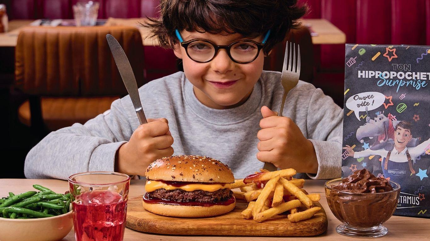 Le menu enfant est à 4,90€ pendant les vacances ! 