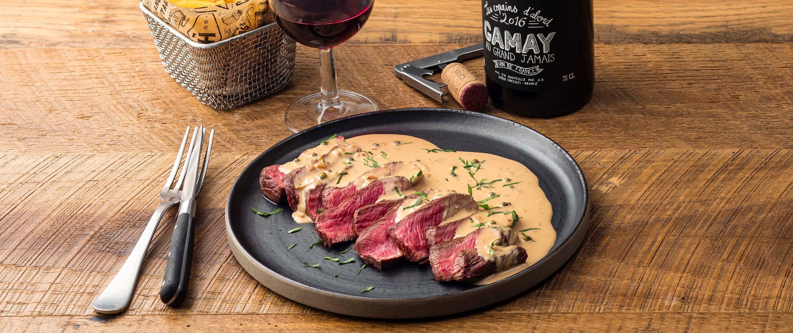 Steak au poivre