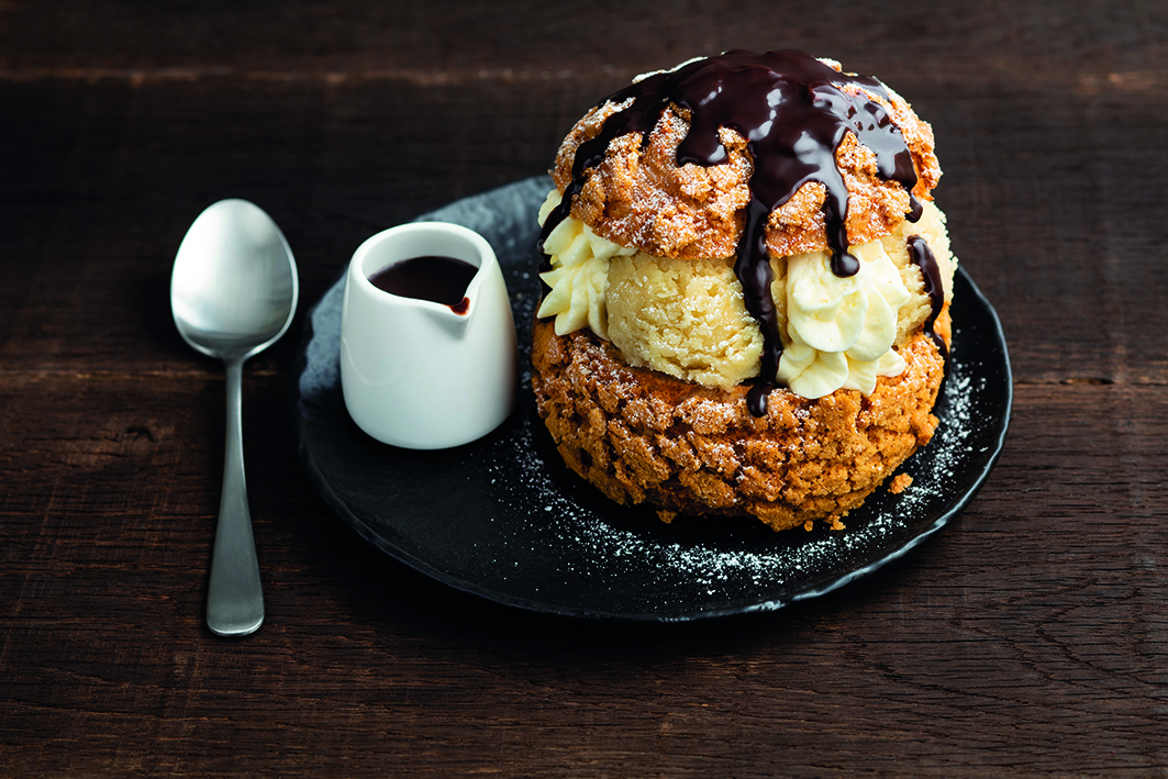 Profiterole au chocolat